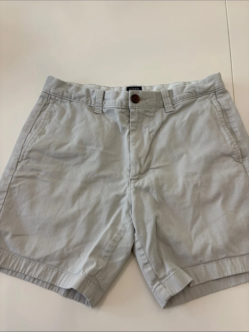 J. Crew Men’s Flat Front Shorts — Green, Blue, Light Gray